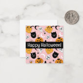 Cartes joyeux halloween, mignonnes, à stocker ! (Devant/Arrière en situation)