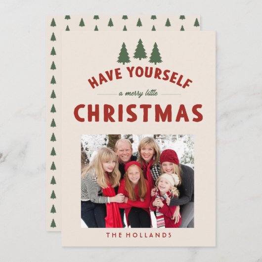 Cartes Joyeux Noël (Devant / Derrière)