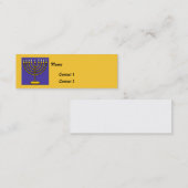 Cartes juives de contact (Devant / Derrière)