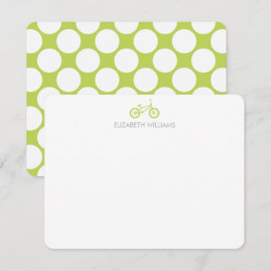 Cartes Kiwi Green Bicyclette et grands points