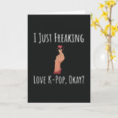 Cartes Kpop Drôles Fille Coréenne Pour Elle (Fleur jaune)