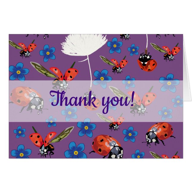 Cartes Ladybugs (Devant Horizontal)