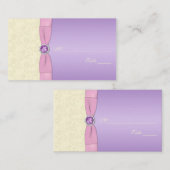 Cartes Lavande, rose et ivoire (Devant / Derrière)