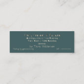 Cartes Lecteur Psychique Turquoise Mince Damask Ey (Dos)