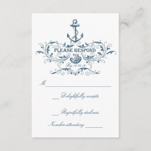 Cartes les épousant nautiques de RSVP