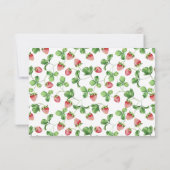 Cartes Livres de fraises pour bébé (Dos)