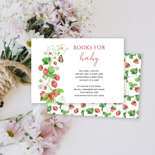 Cartes Livres de fraises pour bébé