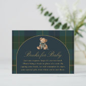 Cartes Livres pour Bébé Classique Vert Foncé Bleu (Debout devant)