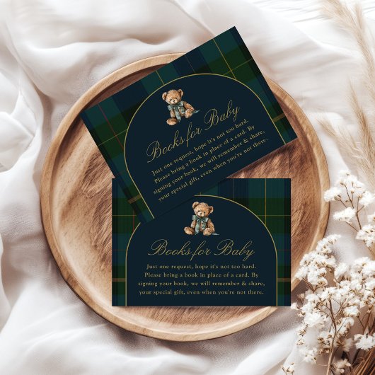 Cartes Livres pour Bébé Classique Vert Foncé Bleu