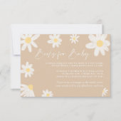 Cartes Livres pour Bébé Daisy Beige (Devant)