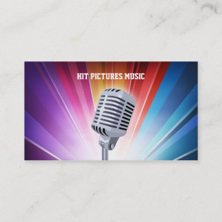 Cartes lumineuses de microphone de disc-jockey de