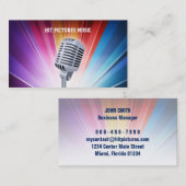 Cartes lumineuses de microphone de disc-jockey de (Devant / Derrière)