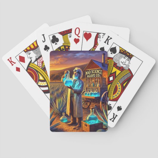CARTES MAD SCIENTIFIQUE CONTRE LE JEU DE CARTES. (dos)
