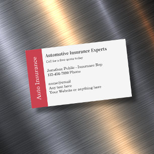 Cartes magnétiques d'affaires de représentant en a