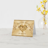 Cartes magnifiques pour le 50e Anniversaire avec V (Fleur jaune)