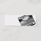 Cartes maigres de profil de machine à écrire (Dos)