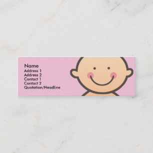 Cartes maigres de profil de rose de visage de béb
