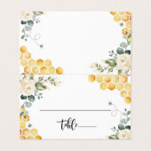 Cartes mariage Abeille Aquarelle (Outside Unfolded)