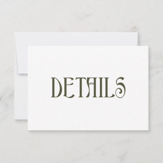 Cartes mariage | Art Nouveau Floral (Devant)