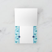 CARTES MARIAGE BLUE PAISLEY (Intérieur)