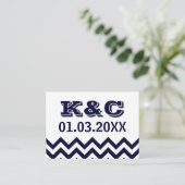 Cartes Mariage Chevron (Debout devant)