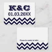 Cartes Mariage Chevron (Devant / Derrière)