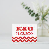Cartes Mariage Chevron (Debout devant)