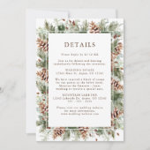 Cartes Mariage de verdure d'hiver (Devant)