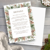 Cartes Mariage de verdure d'hiver
