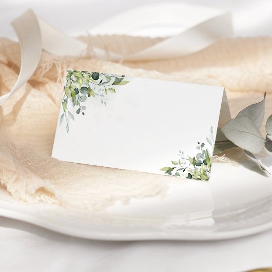 Cartes mariage d'eucalyptus vertes