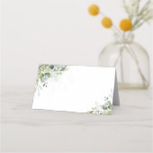 Cartes mariage d'eucalyptus vertes (Devant)