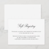 Cartes Mariage du Registre Élégantes (Devant / Derrière)