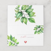 Cartes mariage éco-couleur (Extérieur déplié)