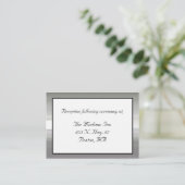 Cartes Mariage encadrées en argent (Debout devant)