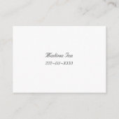 Cartes Mariage encadrées en argent (Dos)