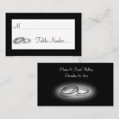 Cartes Mariage Eternity (noir) (Devant / Derrière)