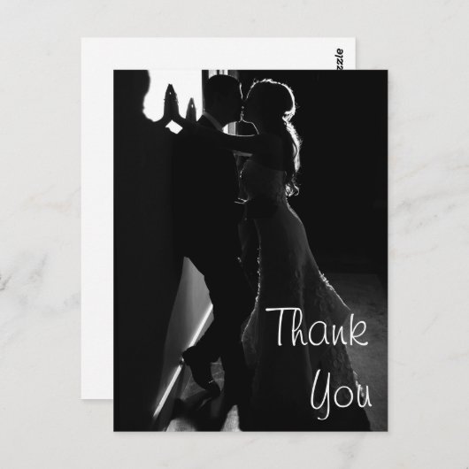 Cartes mariage Merci (Devant / Derrière)