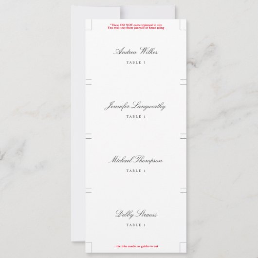 Cartes Mariage personnalisées Plaques Plat (Devant)
