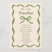 Cartes Mariage rétro Coquette Bow (Devant)