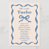 Cartes Mariage rétro Coquette Bow (Devant)