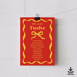 Cartes Mariage rétro Coquette Bow