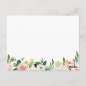 Cartes Mariage rose et blanc (Dos)