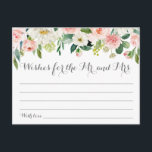 Cartes Mariage rose et blanc<br><div class="desc">Nos cartes de souhaits de mariage de fleurs rose et blanche sont une grande activité pour avoir une réception de mariage ou une douche nuptiale. N'oubliez pas de consulter notre vaste sélection d'articles de coordination en parcourant la collection Mariage rose,  blanc et vert Floral !</div>
