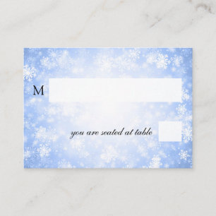 Cartes mariages Blue Winter Wonderland