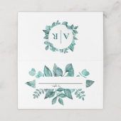 Cartes mariages Cartes Turquoises (Extérieur déplié)