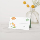 Cartes mariages Choix de repas Aquarelle florale (Devant)