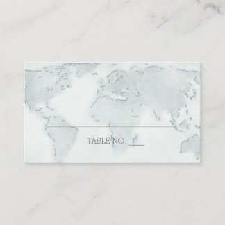 Cartes Mariages de la carte du monde aquarelle