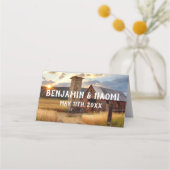 Cartes Mariages de la ferme et des tournesols (Dos)