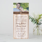 Cartes mariages en rack personnalisables en bois r (Debout devant)