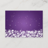 Cartes mariages Étonnantes Étoiles Violet (Dos)